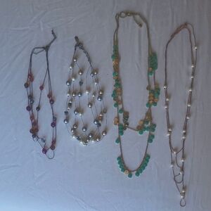 Lot Of 4 Womens Necklaces